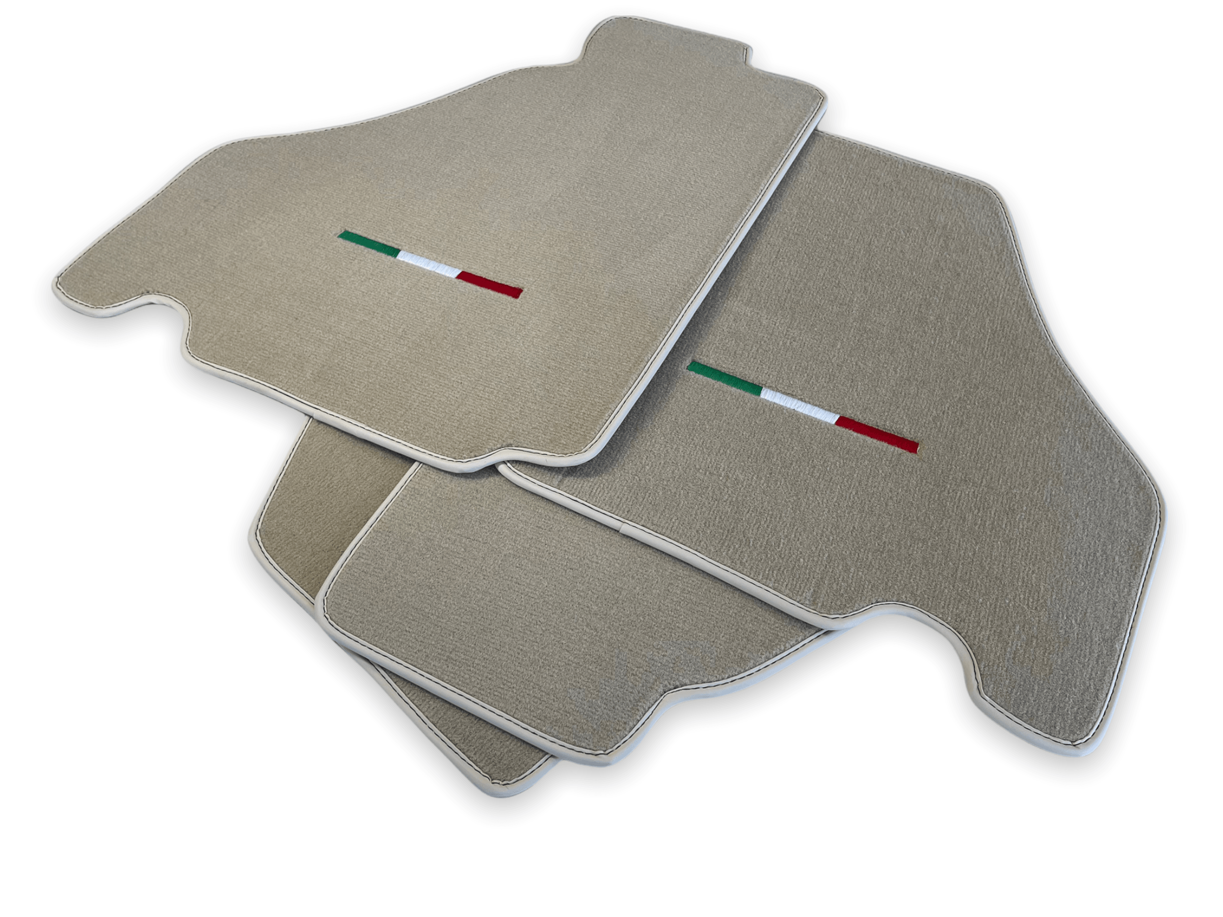 Floor Mats For Ferrari F430 2004-2009 Beige Color IT Edition - Scuderia