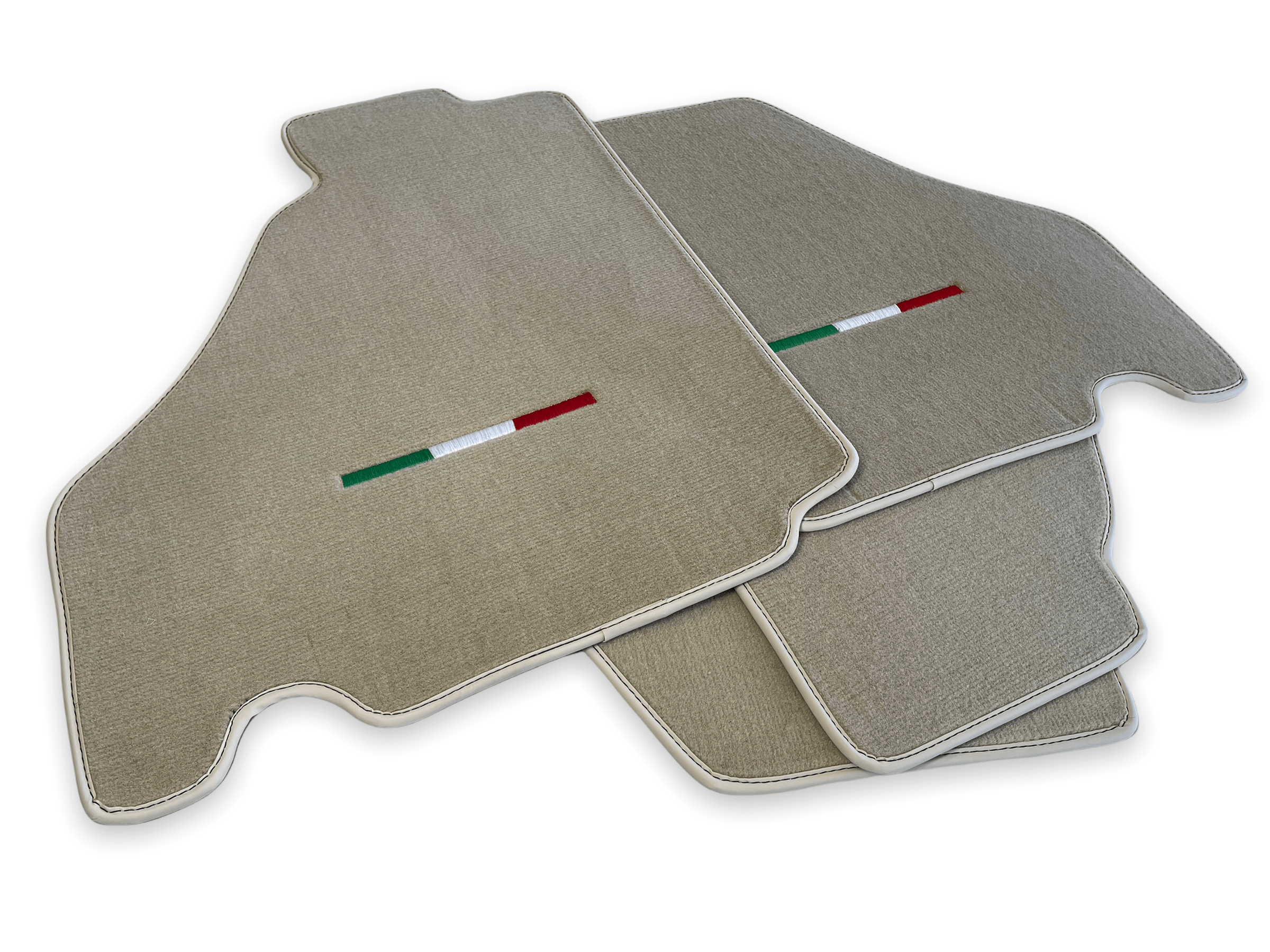 Floor Mats For Ferrari F430 2004-2009 Beige Color IT Edition - Scuderia