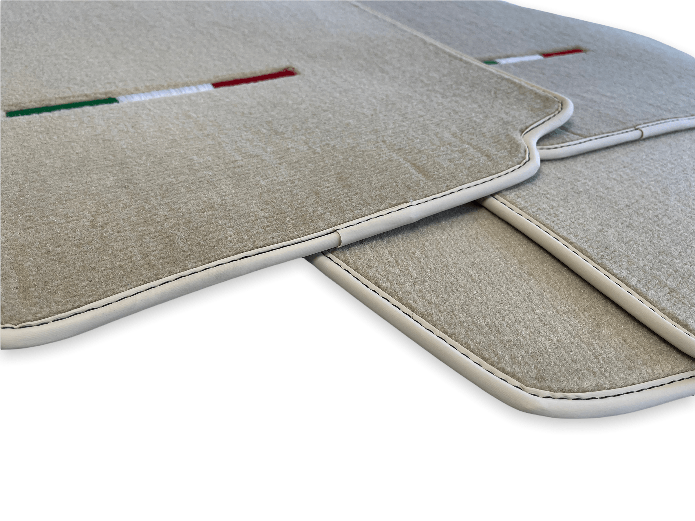 Floor Mats For Ferrari F430 2004-2009 Beige Color IT Edition - Scuderia