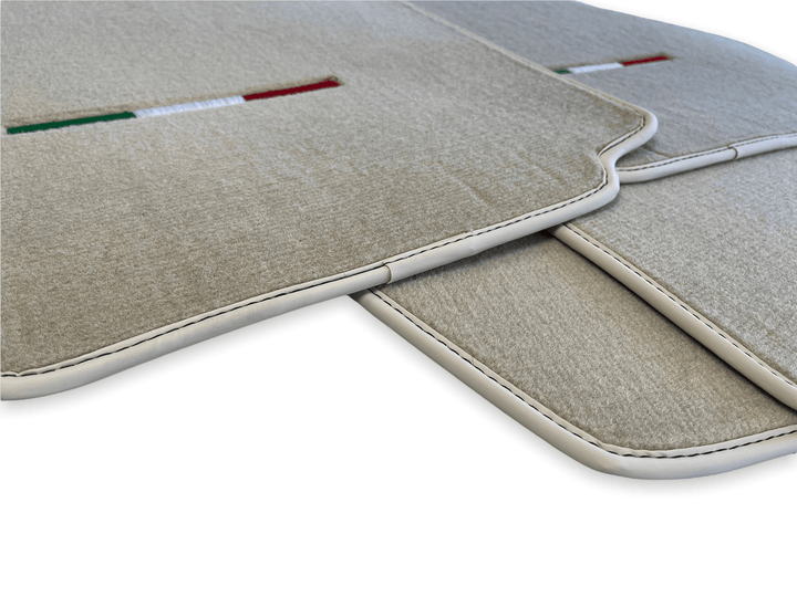 Floor Mats For Ferrari F430 2004-2009 Beige Color IT Edition - Scuderia