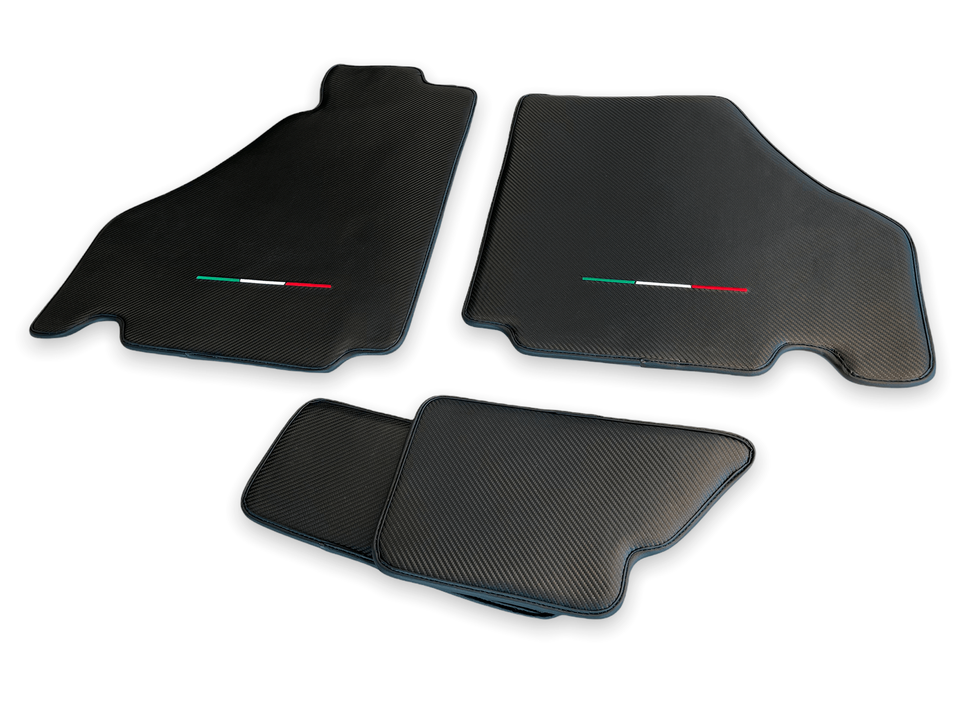 Alfombrillas de coche para Ferrari F430 2004-2009 cuero de fibra de carbono