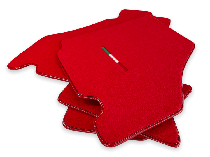 Floor Mats For Ferrari F430 2004-2009 Red Color IT Edition - Scuderia
