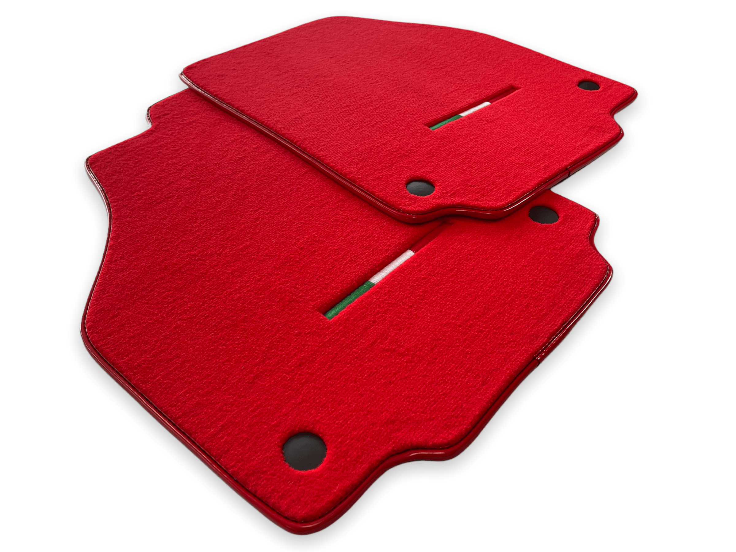 Floor Mats For Ferrari F8 Spider 2019-2022 Red Italian Edition - Scuderia