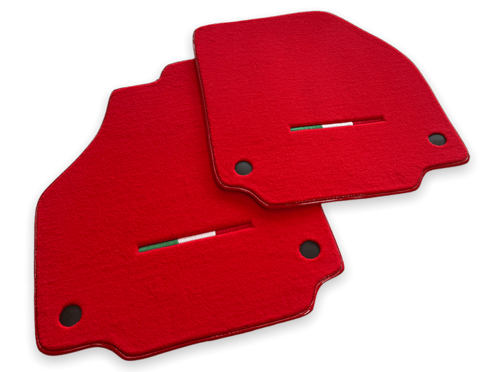 Floor Mats For Ferrari F8 Spider 2019-2022 Red Italian Edition - Scuderia