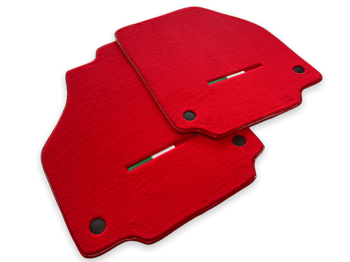 Floor Mats For Ferrari F8 Spider 2019-2022 Red Italian Edition - Scuderia