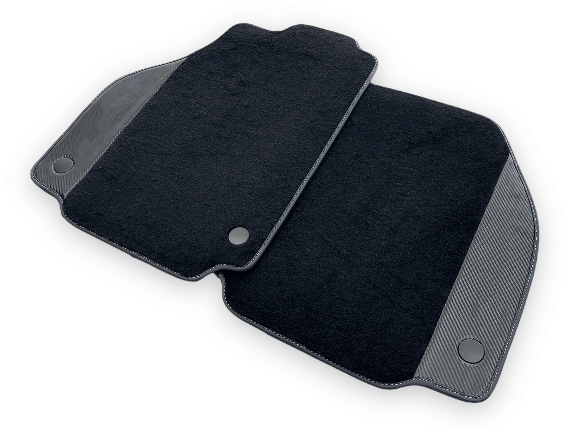 Car Mats For Ferrari F8 Spider 2019-2022 With Carbon Fiber Leather