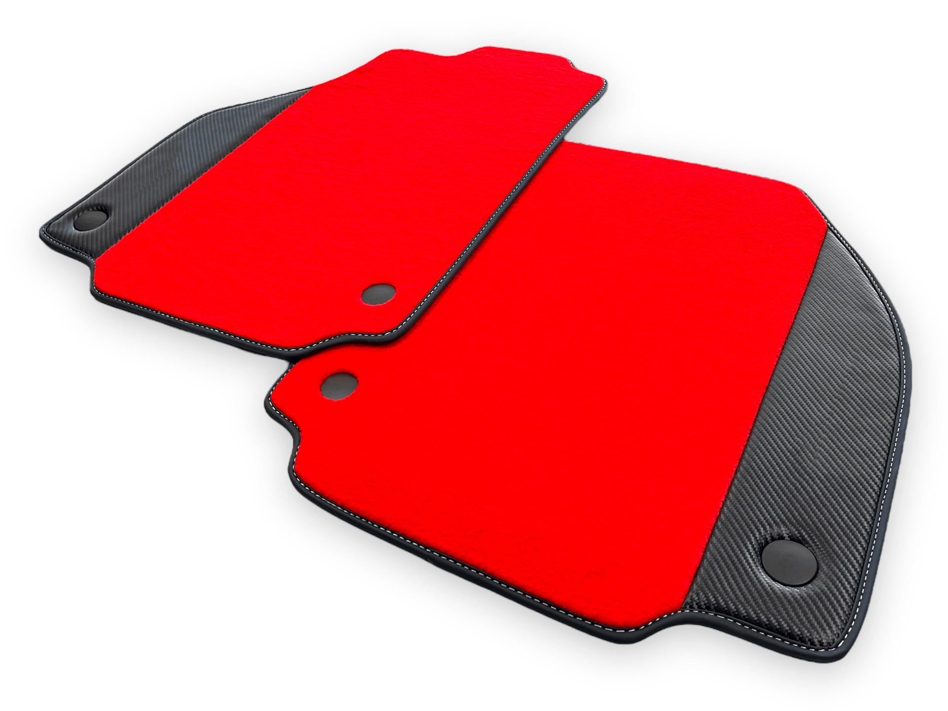 Car Mats For Ferrari F8 Spider 2019-2022 With Carbon Leather