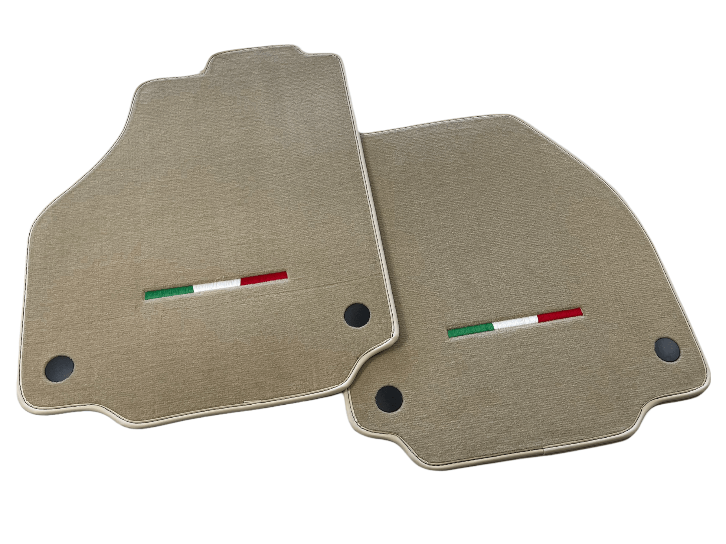 Floor Mats For Ferrari F8 Spider 2019-2023 Beige Italian Edition - Scuderia