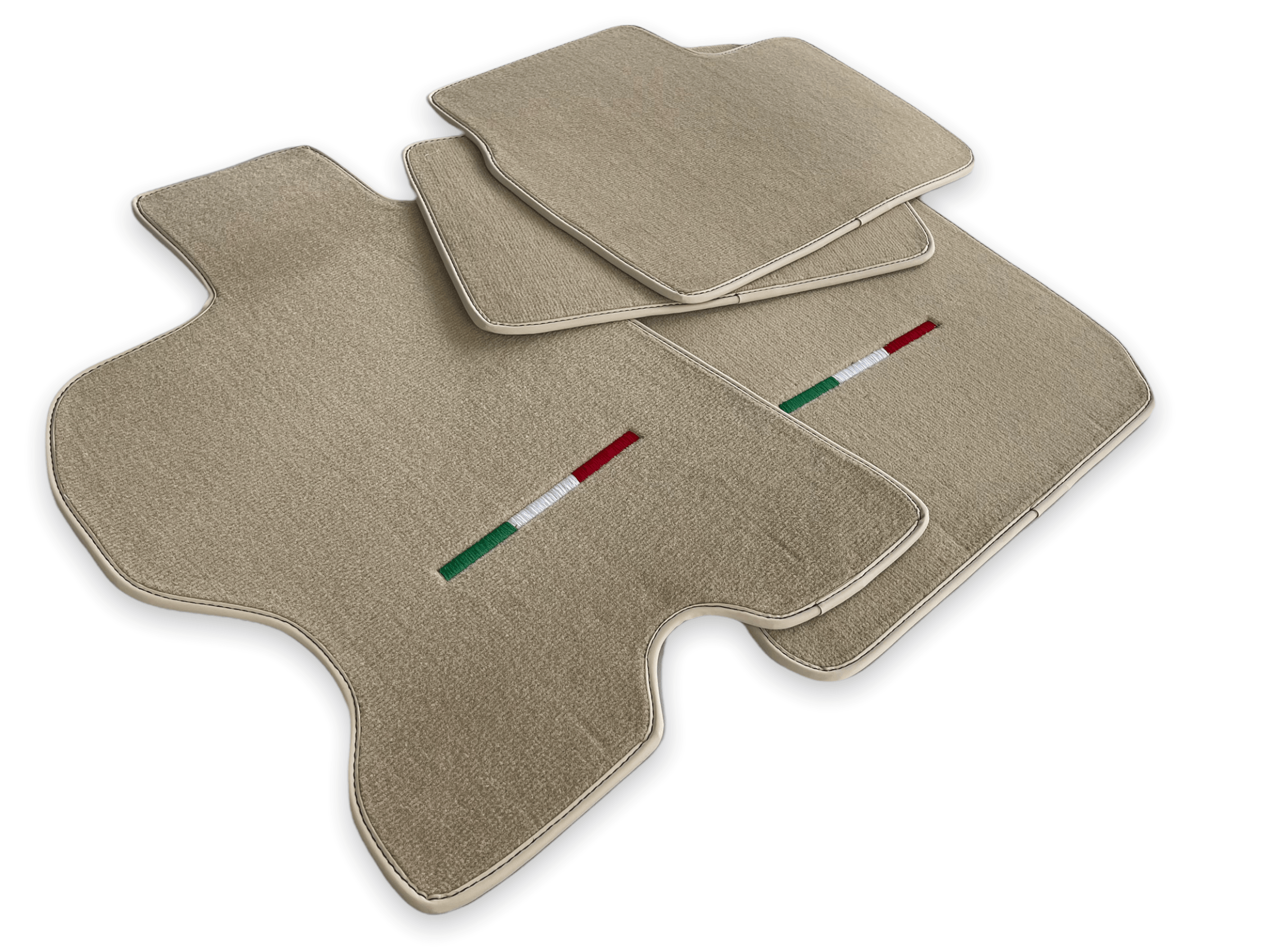 Floor Mats For Ferrari FF 2011-2016 Beige It Edition - Scuderia