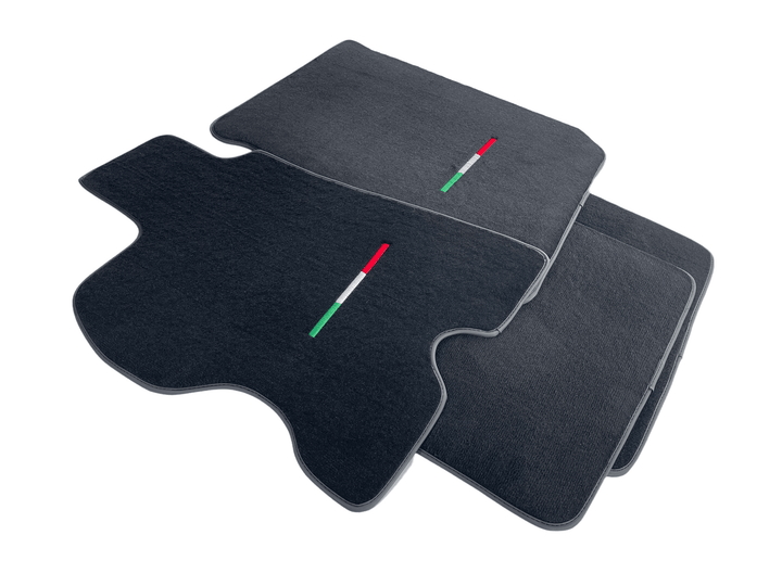 Floor Mats For Ferrari FF 2011-2016 Black IT Edition - Scuderia