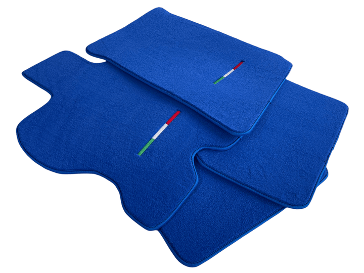 Floor Mats For Ferrari FF 2011-2016 Blue Italy Edition - Scuderia