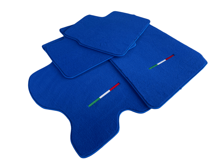 Floor Mats For Ferrari FF 2011-2016 Blue Italy Edition - Scuderia