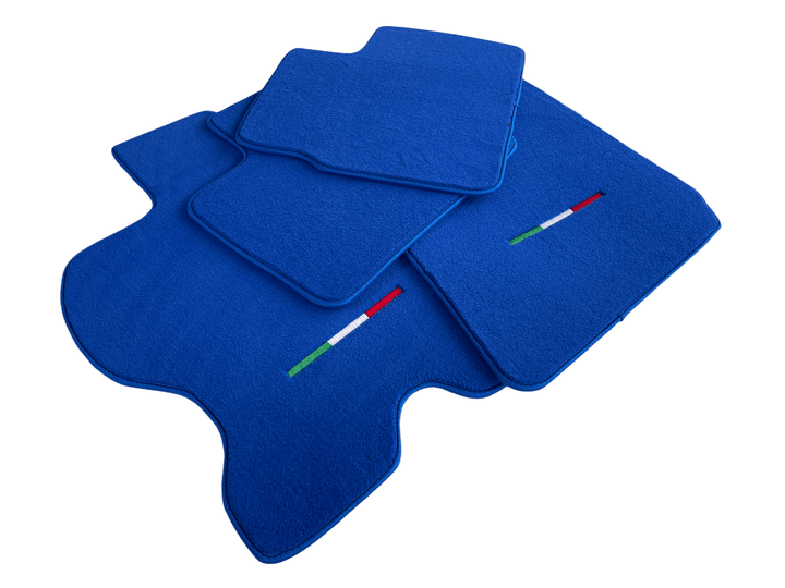 Floor Mats For Ferrari FF 2011-2016 Blue Italy Edition - Scuderia