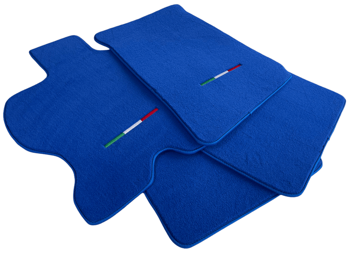 Floor Mats For Ferrari FF 2011-2016 Blue Italy Edition - Scuderia