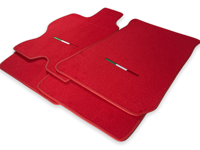 Floor Mats For Ferrari FF 2011-2016 RED Italy Edition - Scuderia