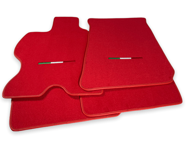 Floor Mats For Ferrari FF 2011-2016 RED Italy Edition - Scuderia