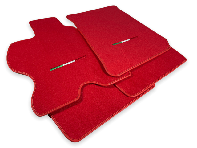 Floor Mats For Ferrari FF 2011-2016 RED Italy Edition - Scuderia