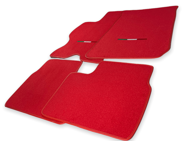 Floor Mats For Ferrari FF 2011-2016 RED Italy Edition - Scuderia