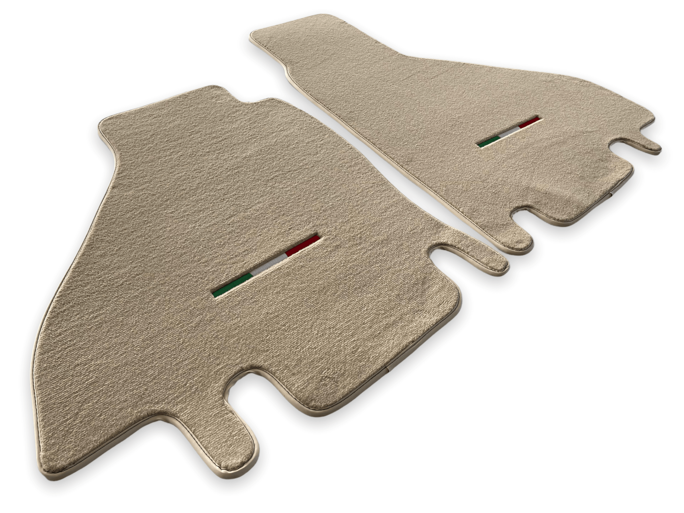 Floor Mats For Ferrari Testarossa 1984–1996 Beige Scuderia Brand Italy Edition - Scuderia