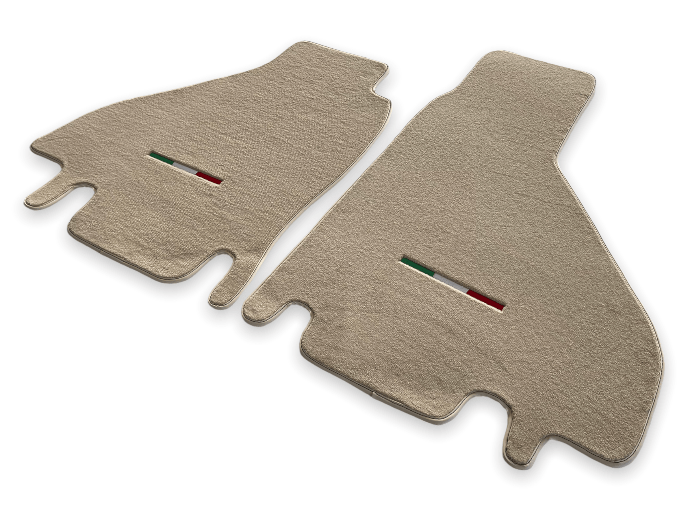 Floor Mats For Ferrari Testarossa 1984–1996 Beige Scuderia Brand Italy Edition - Scuderia