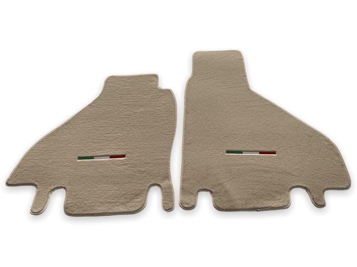 Floor Mats For Ferrari Testarossa 1984–1996 Beige Scuderia Brand Italy Edition - Scuderia