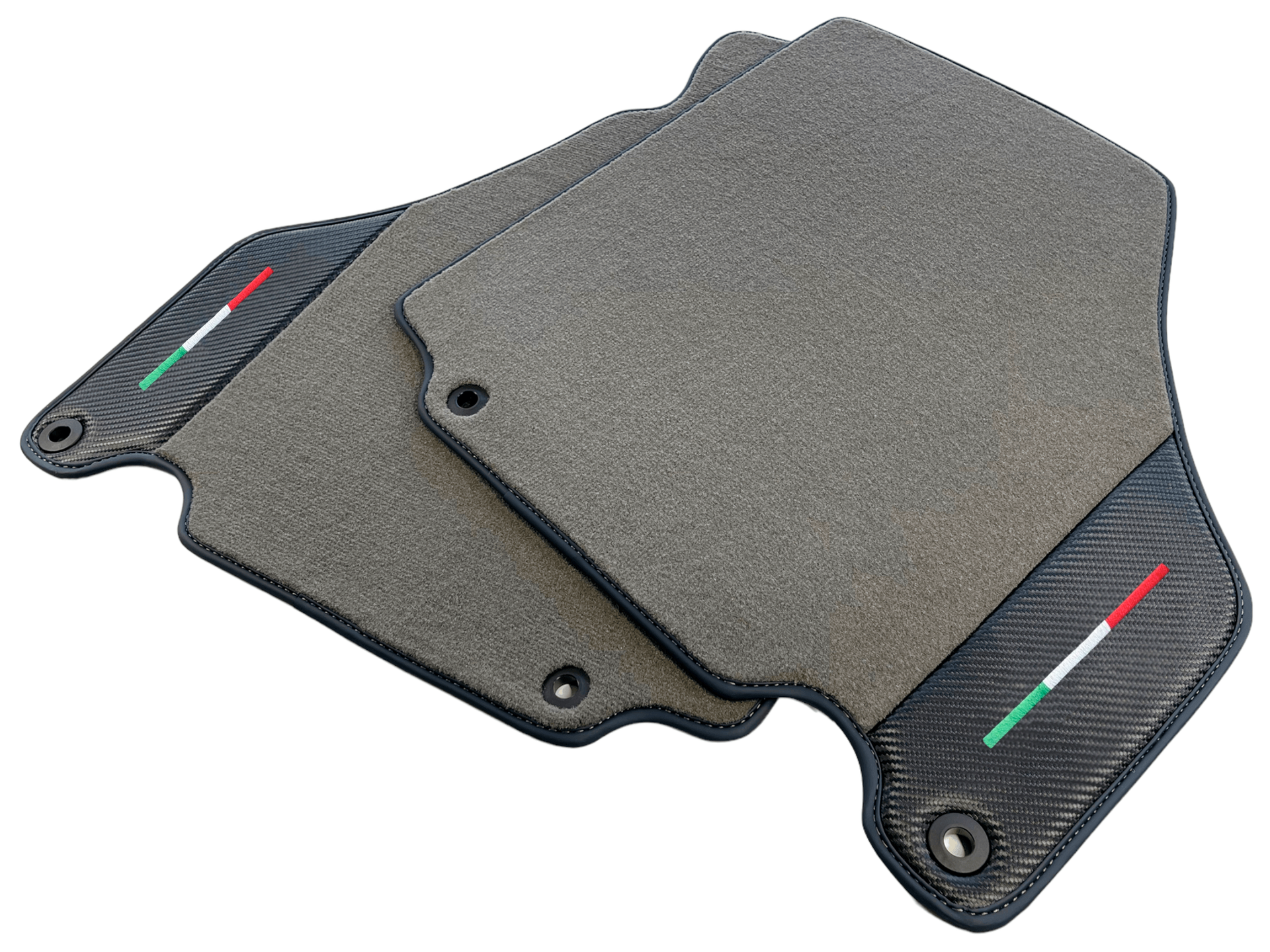 Car Mats For Ferrari 360 Modena 1999-2005 Gray With Carbon Fiber Leather