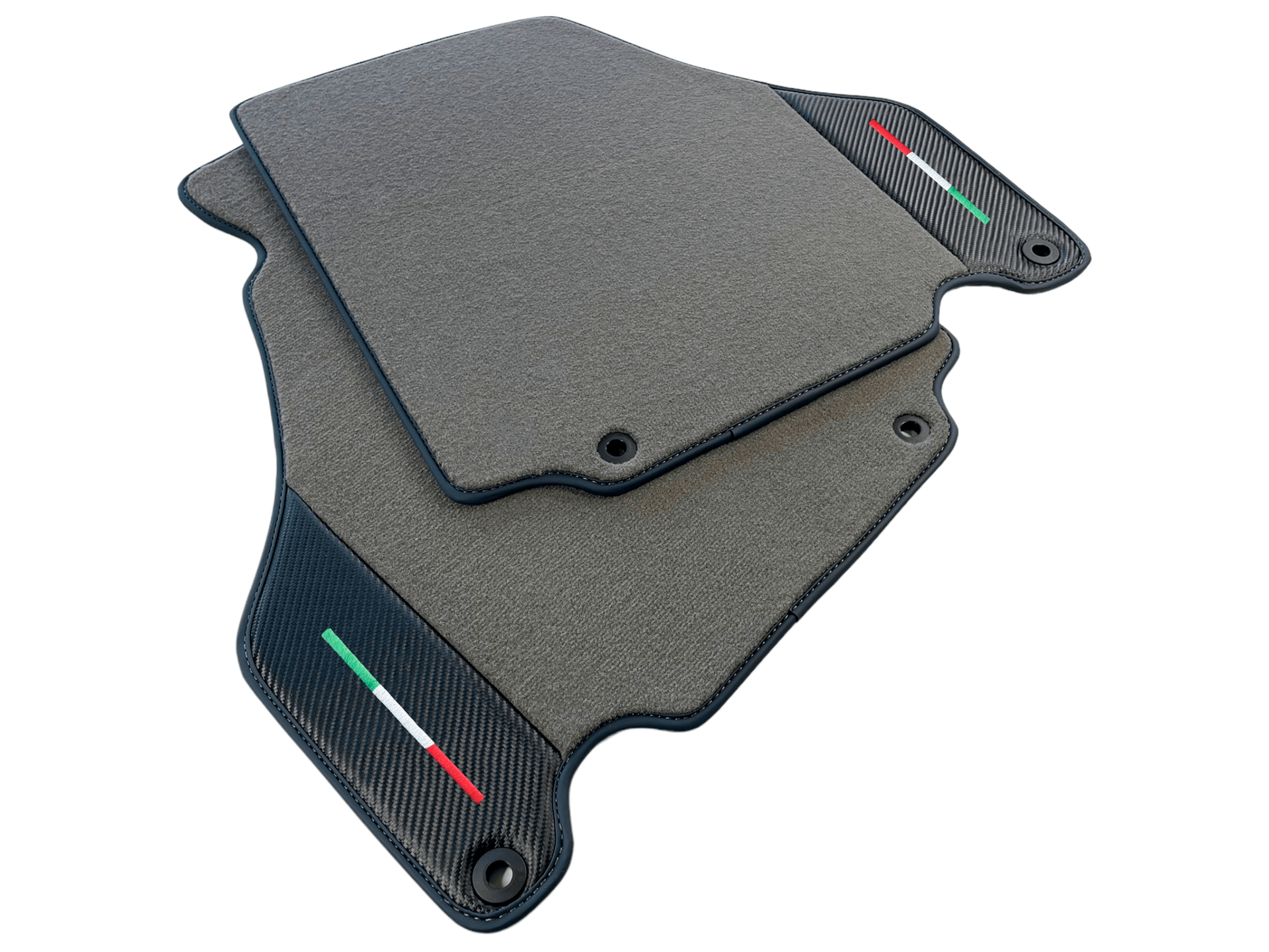 Car Mats For Ferrari 360 Modena 1999-2005 Gray With Carbon Fiber Leather