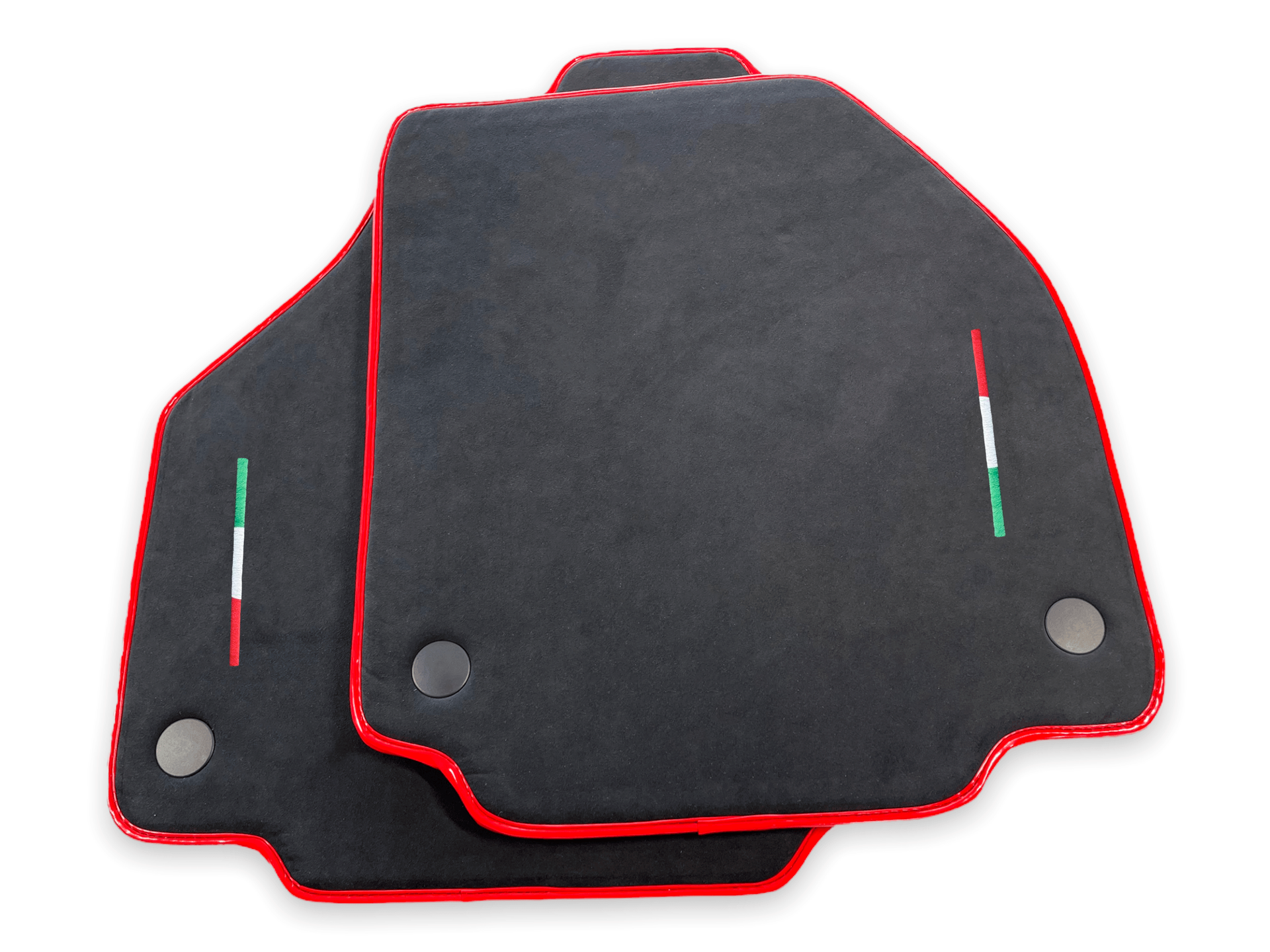 Car Mats For Ferrari 458 Spider (2012-2015) Alcantara Leather Red Trim