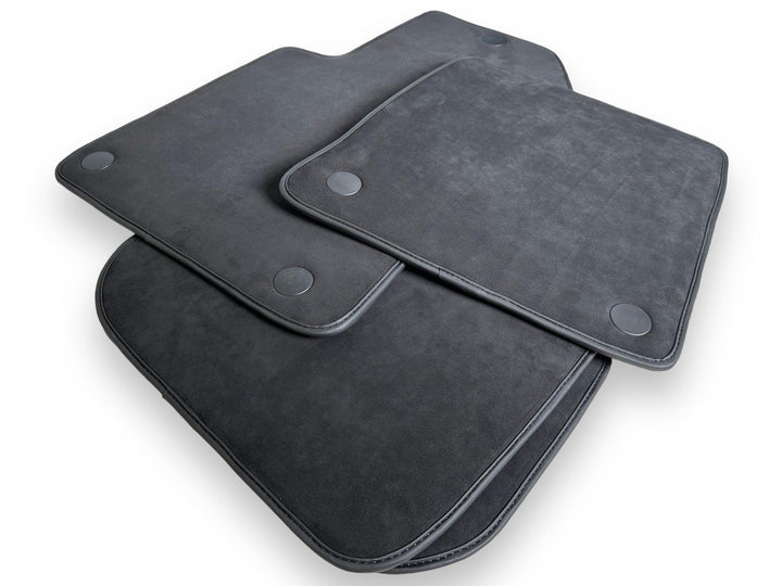 Genuine Alcantara Floor Mats for Ferrari 599 Coupe 2006-2012 Black ER56 Design - Scuderia