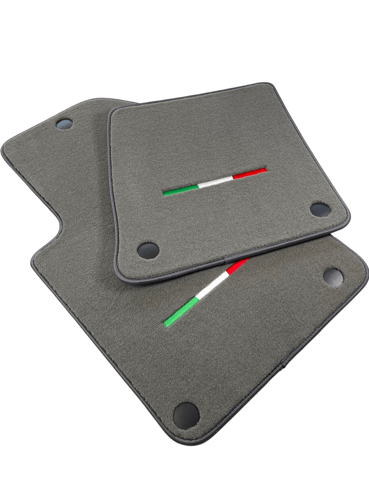 Gray Floor Mats For Ferrari 599 Coupe 2006-2012 Italian Edition - Scuderia