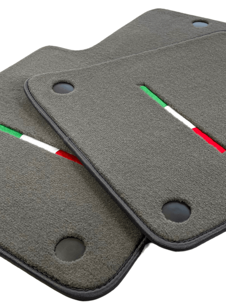 Gray Floor Mats For Ferrari 599 Coupe 2006-2012 Italian Edition - Scuderia