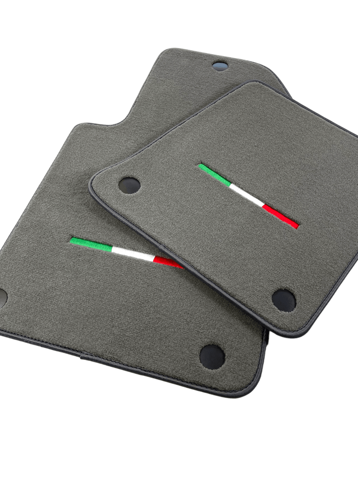 Gray Floor Mats For Ferrari 599 Coupe 2006-2012 Italian Edition - Scuderia