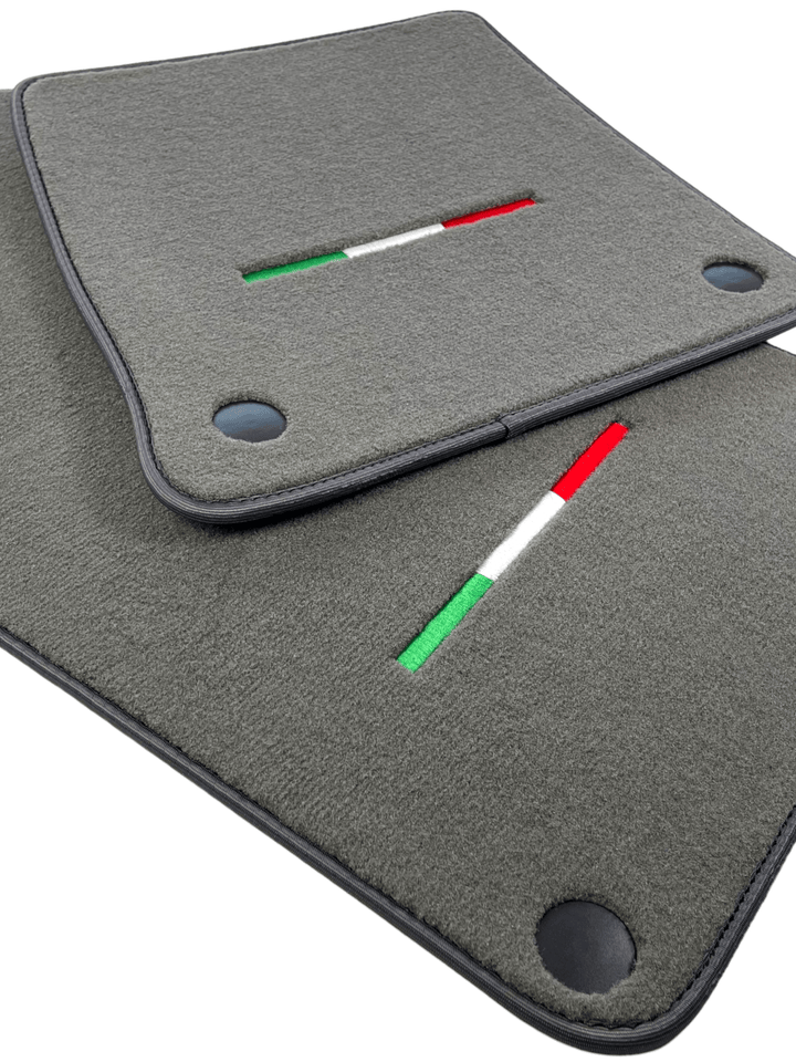 Gray Floor Mats For Ferrari 599 Coupe 2006-2012 Italian Edition - Scuderia