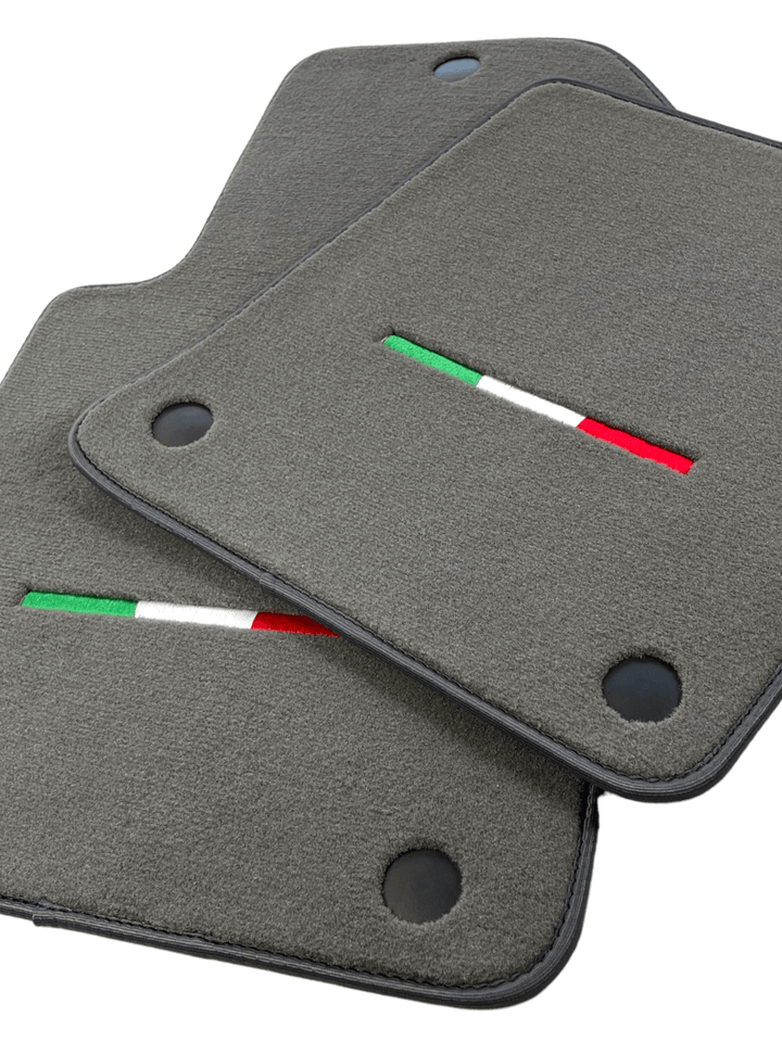 Gray Floor Mats For Ferrari 599 Coupe 2006-2012 Italian Edition - Scuderia