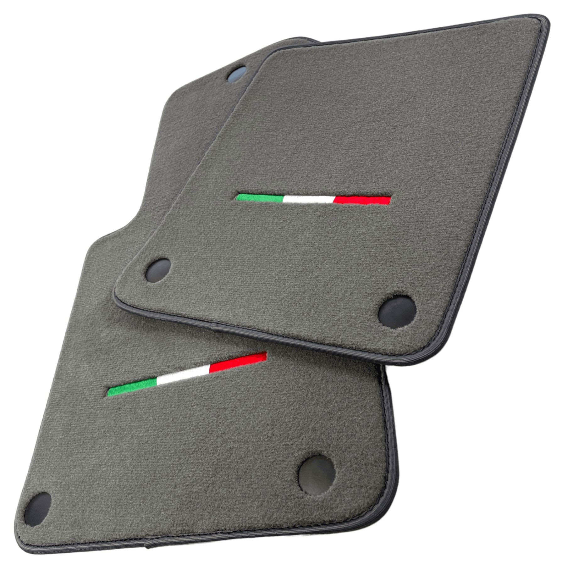 Gray Floor Mats For Ferrari 612 Scaglietti 2005-2011 Italian Edition - Scuderia