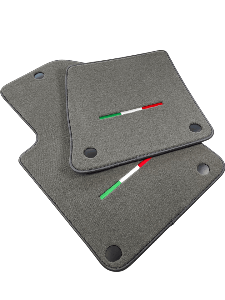 Gray Floor Mats For Ferrari 612 Scaglietti 2005-2011 Italian Edition - Scuderia