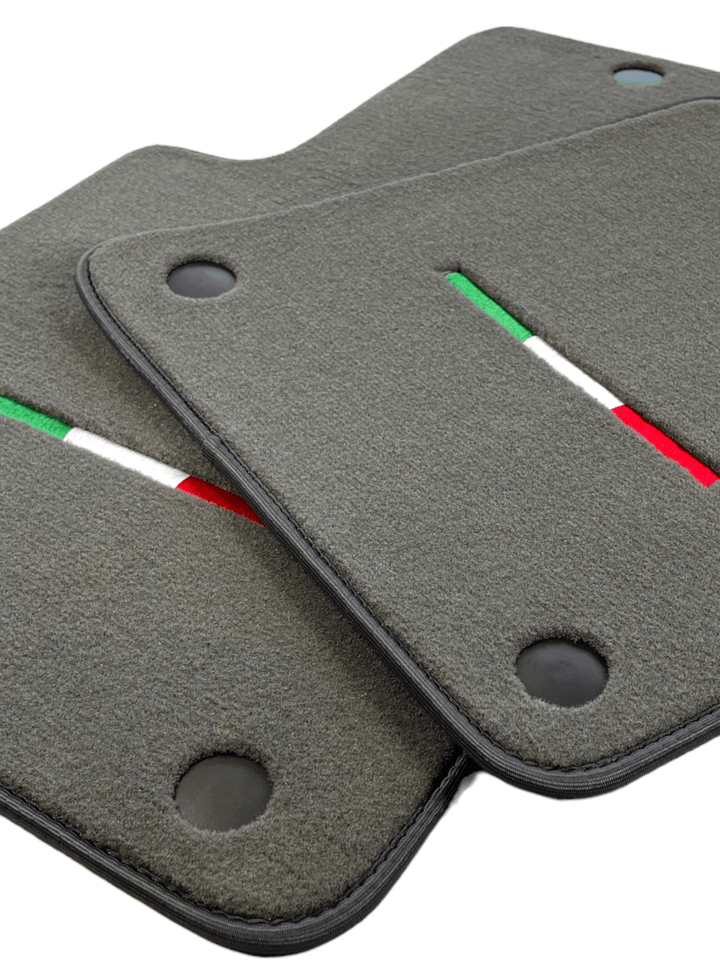 Gray Floor Mats For Ferrari 612 Scaglietti 2005-2011 Italian Edition - Scuderia