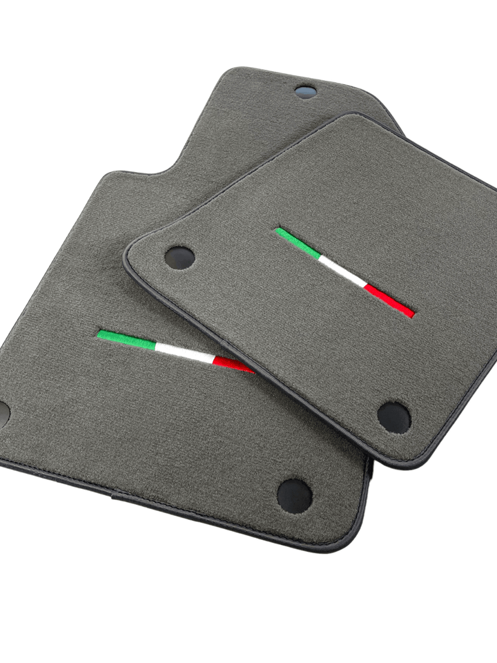 Gray Floor Mats For Ferrari 612 Scaglietti 2005-2011 Italian Edition - Scuderia