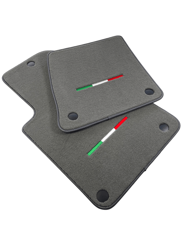 Gray Floor Mats For Ferrari 612 Scaglietti 2005-2011 Italian Edition - Scuderia