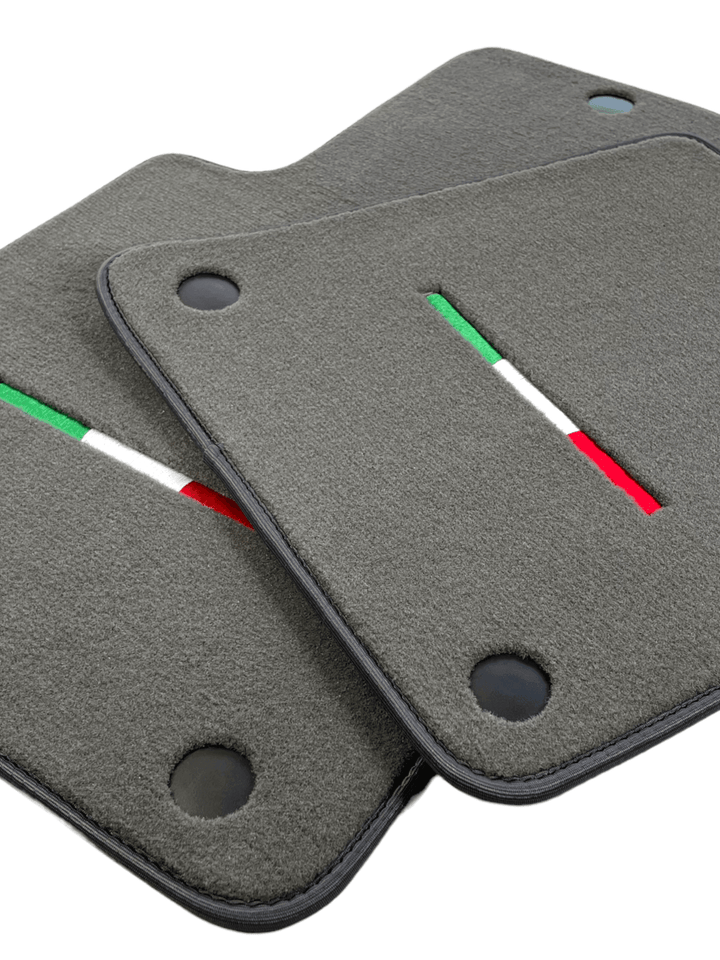 Gray Floor Mats For Ferrari 612 Scaglietti 2005-2011 Italian Edition - Scuderia