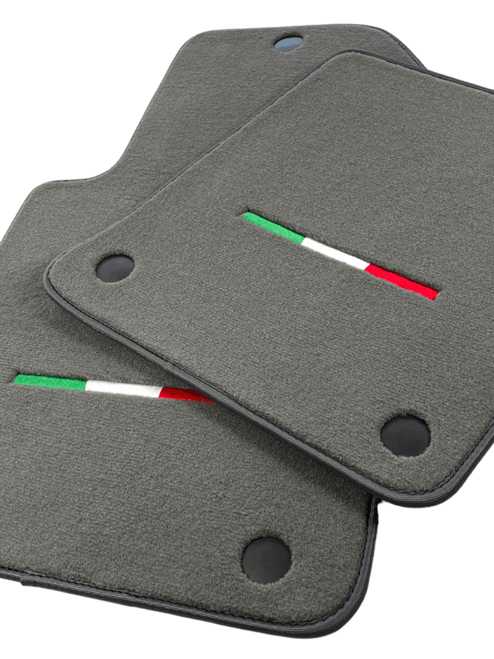 Gray Floor Mats For Ferrari 612 Scaglietti 2005-2011 Italian Edition - Scuderia