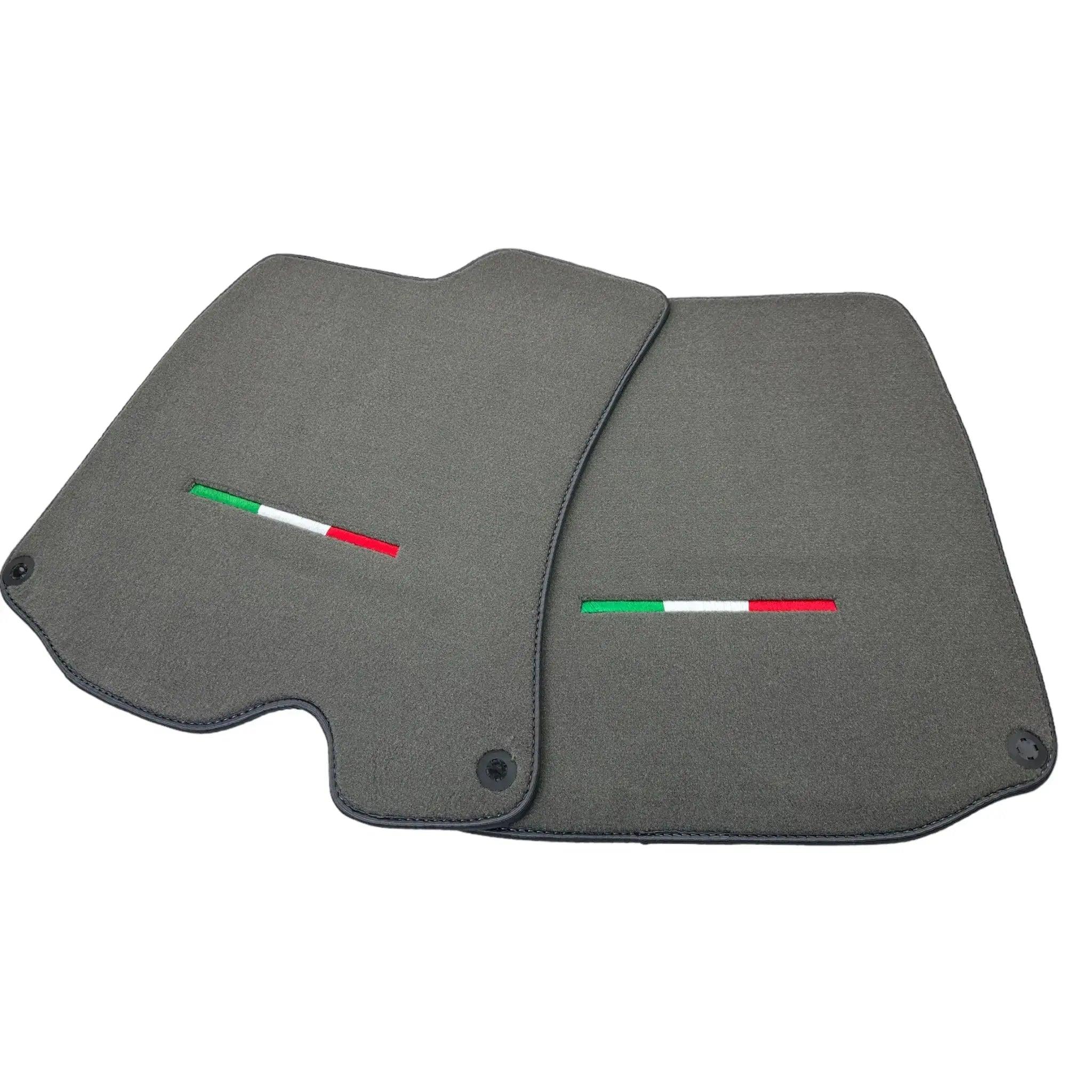 Gray Floor Mats For Ferrari Roma (2021-2024) Italian Edition - Scuderia