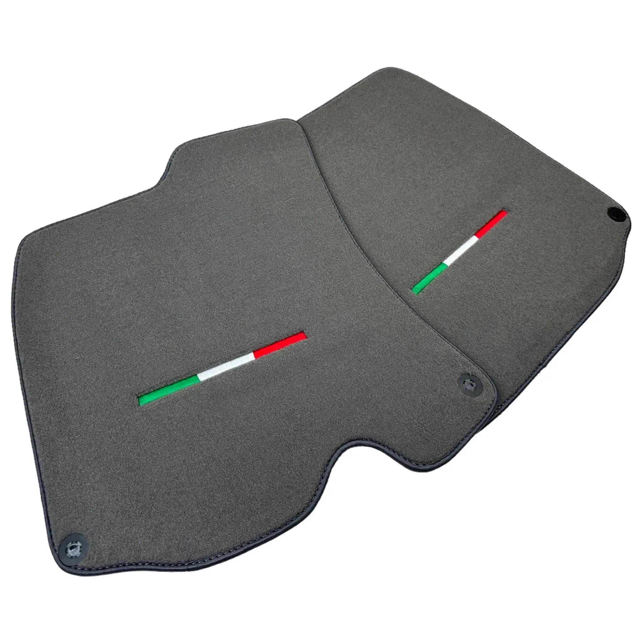 Gray Floor Mats For Ferrari Roma (2021-2024) Italian Edition - Scuderia