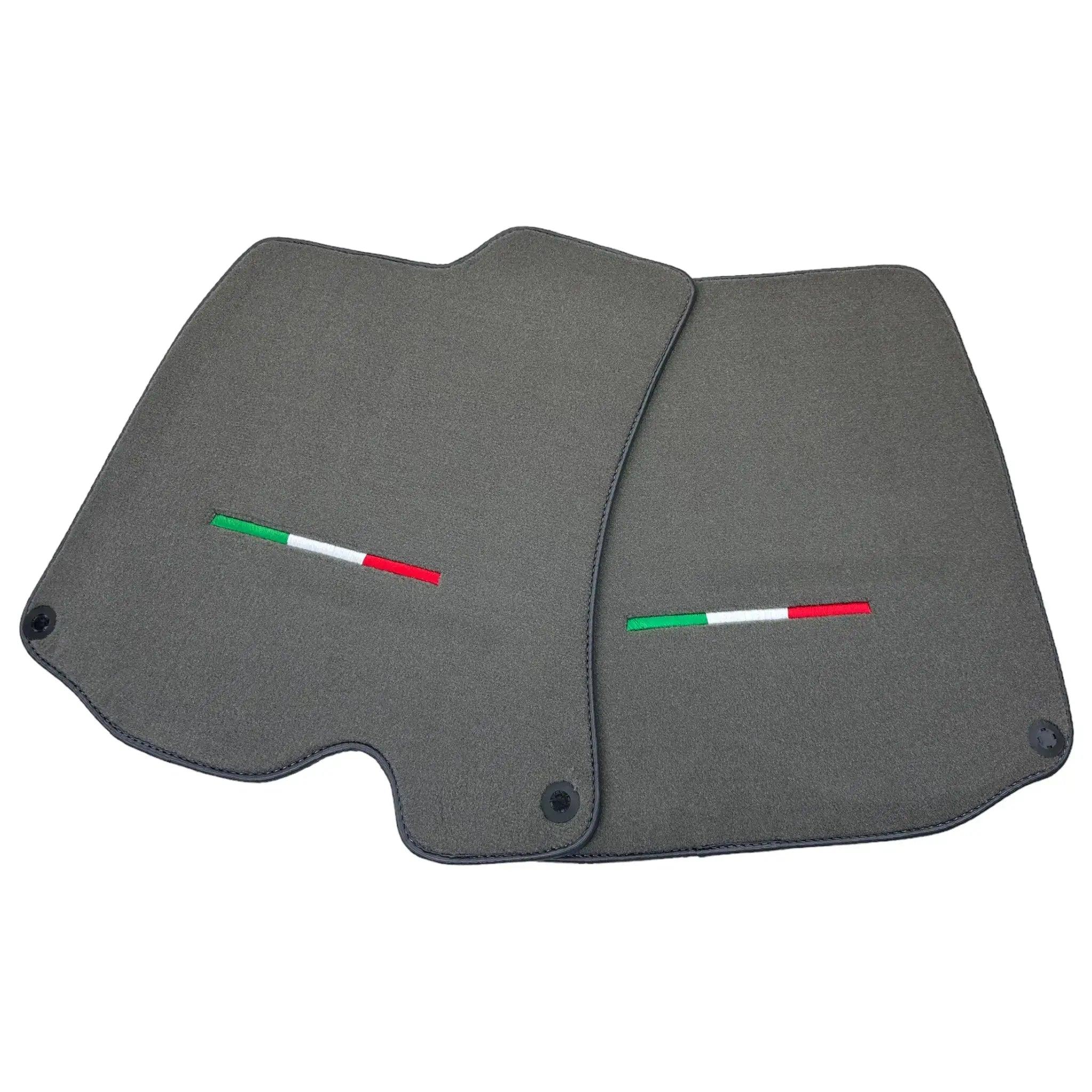 Gray Floor Mats For Ferrari Roma (2021-2024) Italian Edition - Scuderia