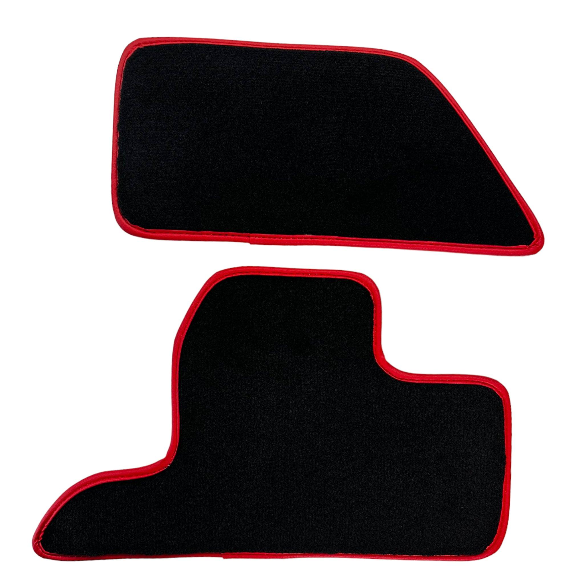 Black Floor Mats For Ferrari F355 1994-1999 With Alcantara Leather - Scuderia