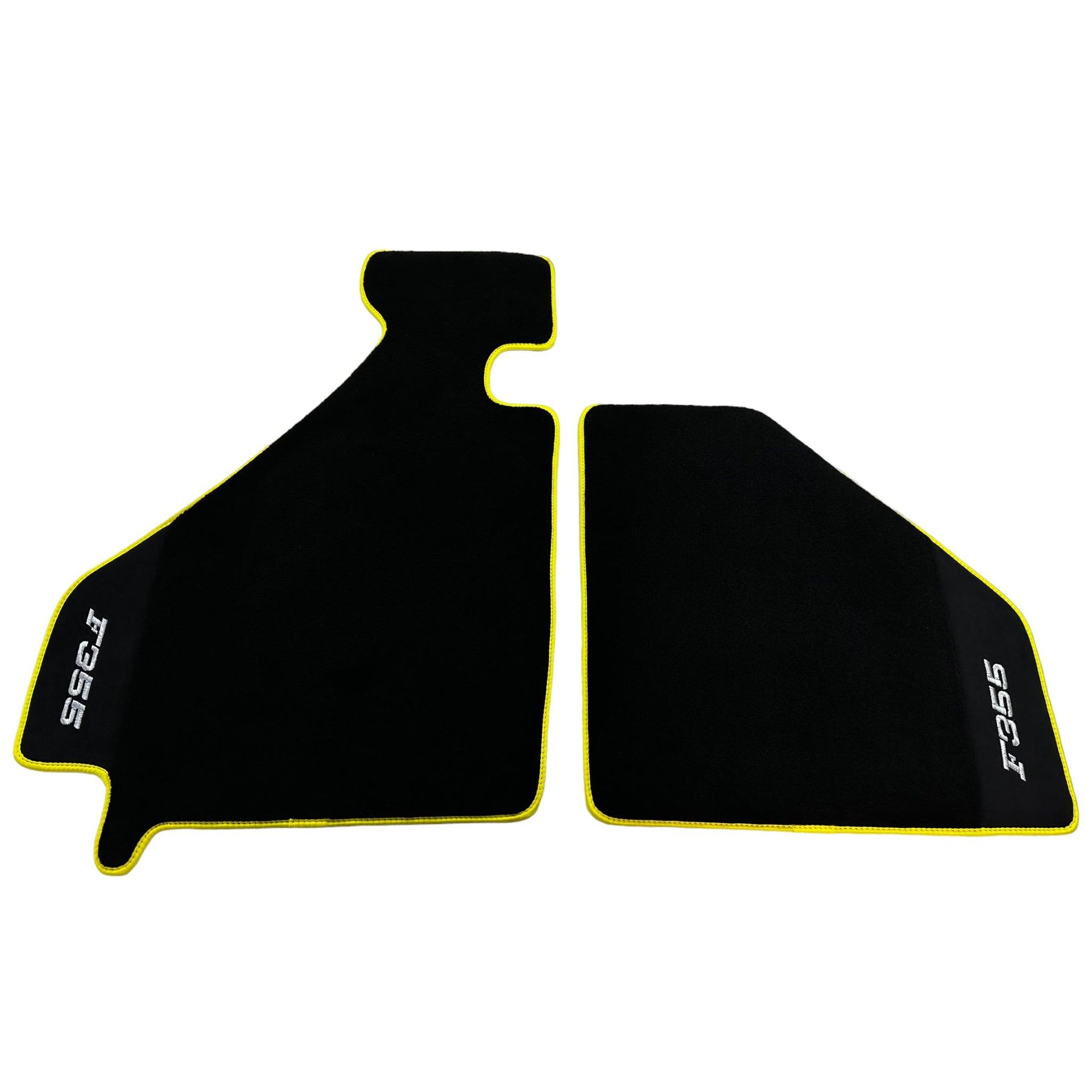 Black Floor Mats For Ferrari F355 1994-1999 With Alcantara Leather