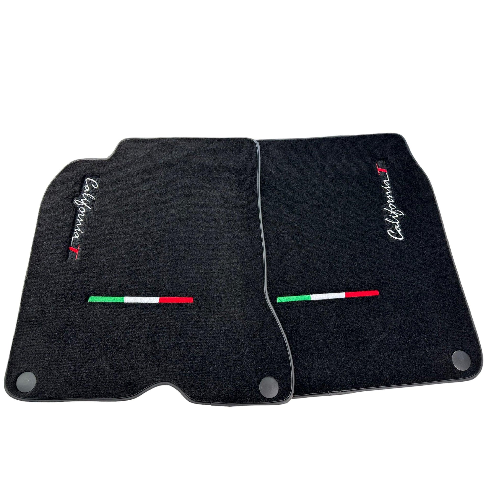 Black Floor Mats For Ferrari California T 2015–2018 - Scuderia