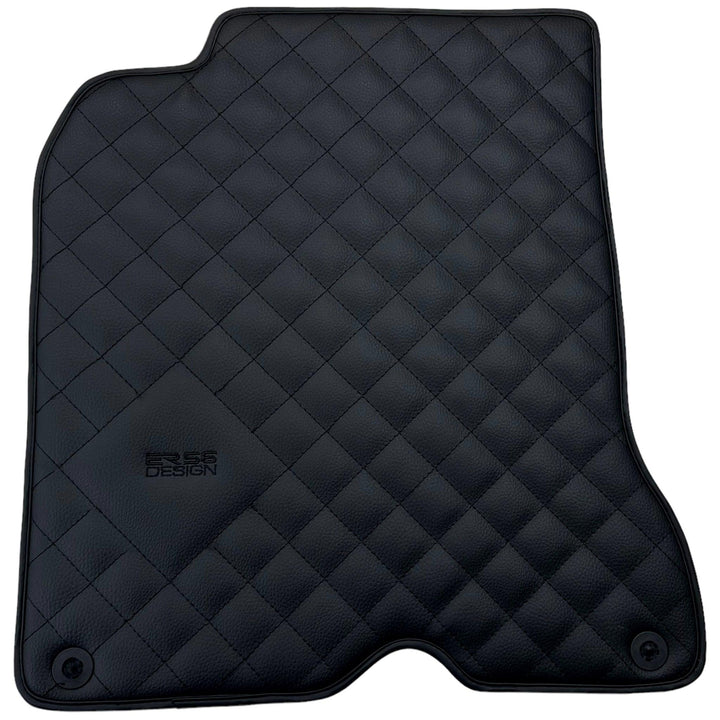 Leather Floor Mats for Ferrari California T (2008-2014) Black Sewing ER56 Design