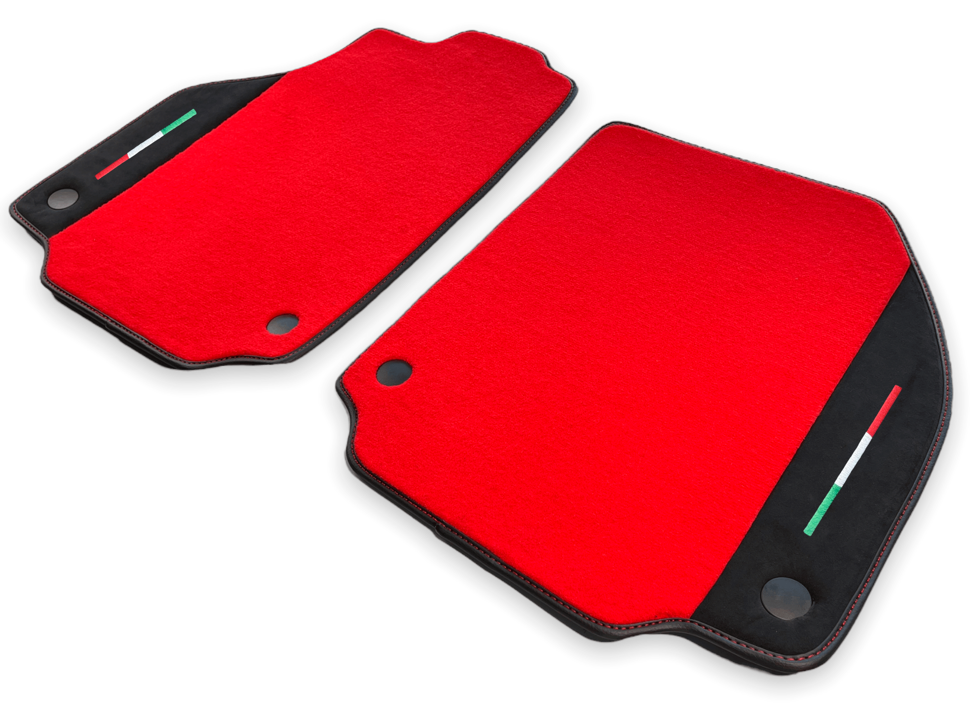 Car Mats For Ferrari 458 Spider 2012-2015 Red Carpet And Alcantara Leather