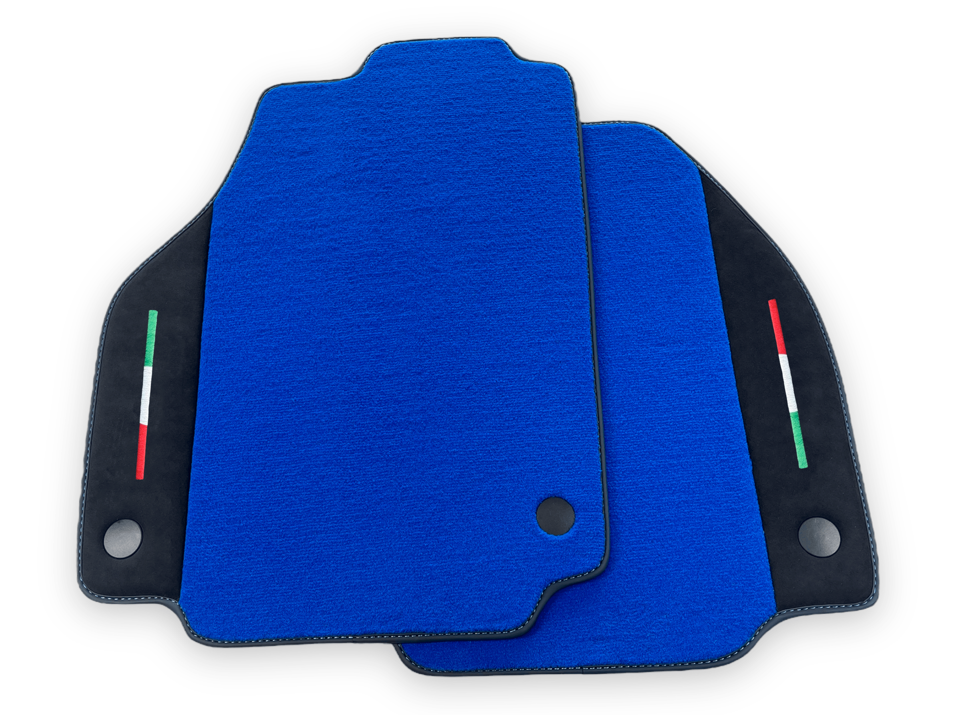 Blue Car Mats For Ferrari 458 Spider 2012-2015 Alcantara Leather